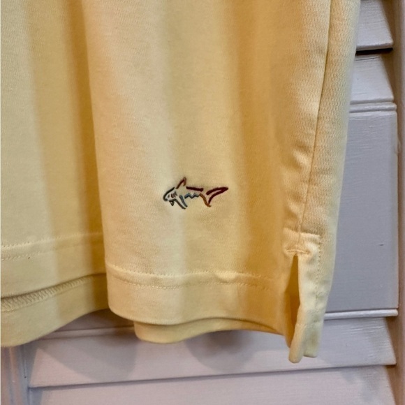 GREG NORMAN, PLAY DRY, MENS YELLOW, SHORT SLEEVE POLO, GOLF SHIRT. SIZE M - Picture 7 of 8